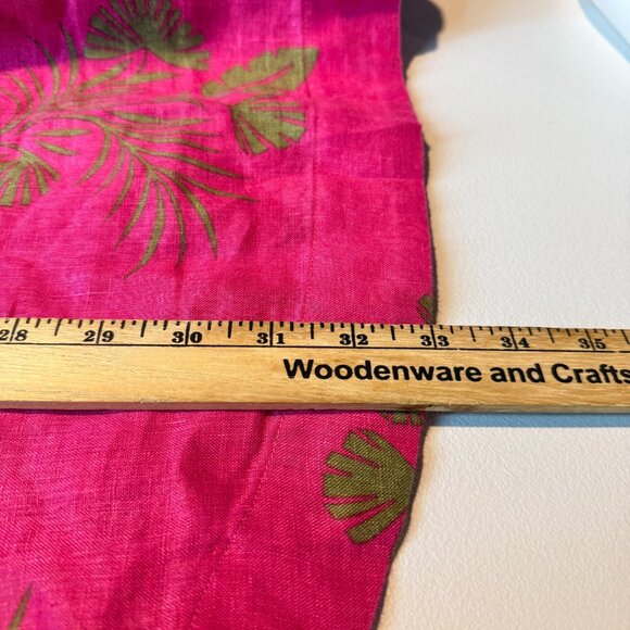 Boden Women 6L Hannah Linen Shirt Tunic Pink Floral V Neck Breathable Vacation - Picture 7 of 9